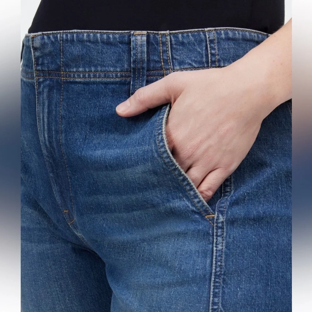 Madewell High-Waist Jeans Tapered Denim Trousers nwt 29 barrel style